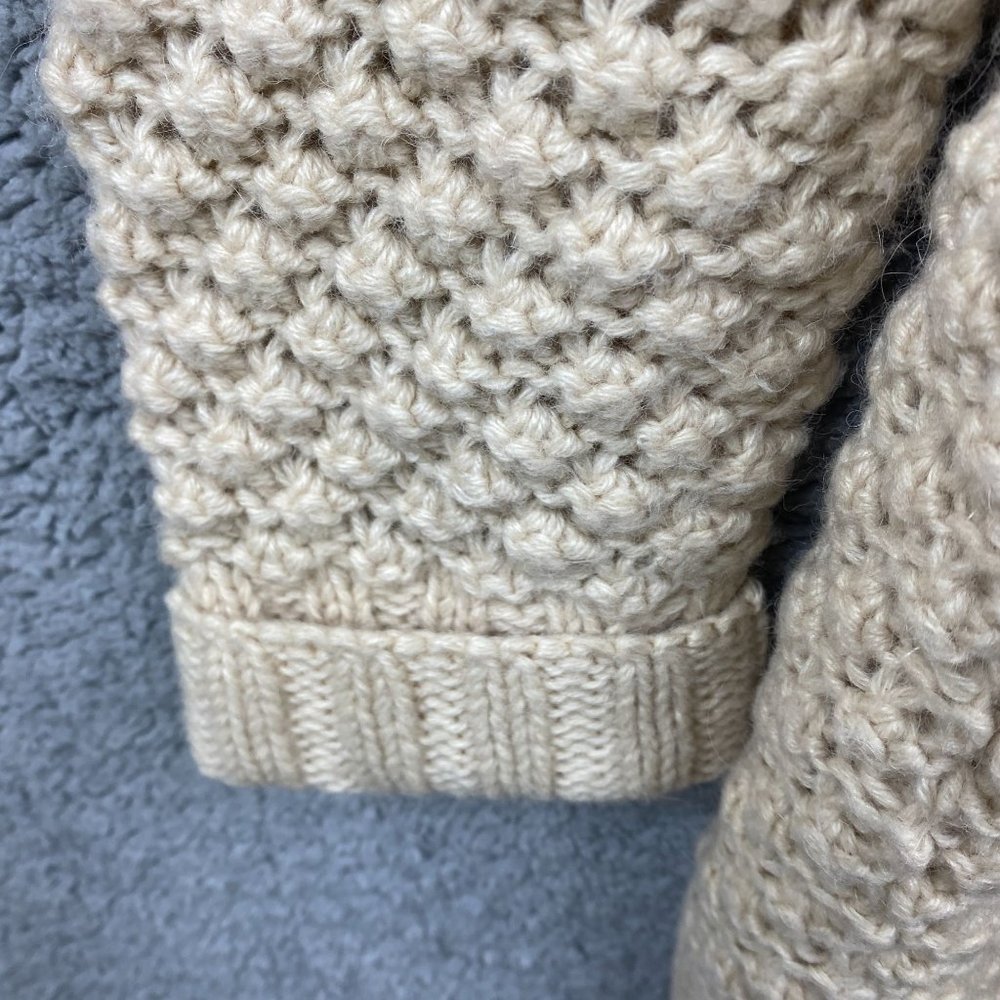 Talbots Chunky Womens Sweater Cardigan Acrylic Wool Alpaca blend Size Medium - Picture 6 of 7